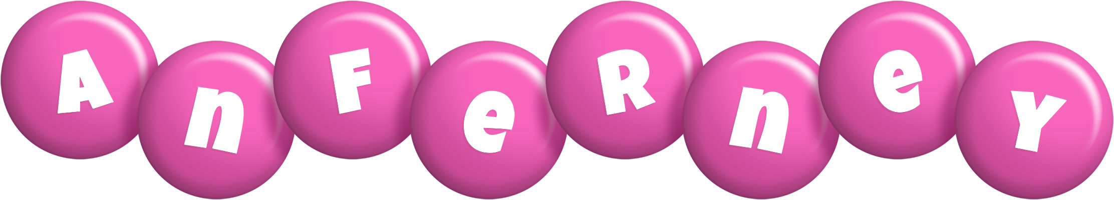 Anferney candy-pink logo