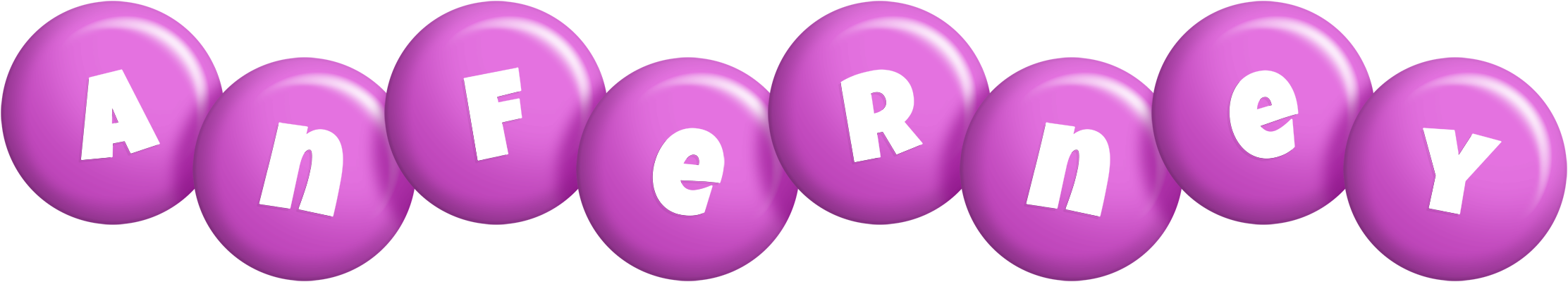 Anferney candy-purple logo