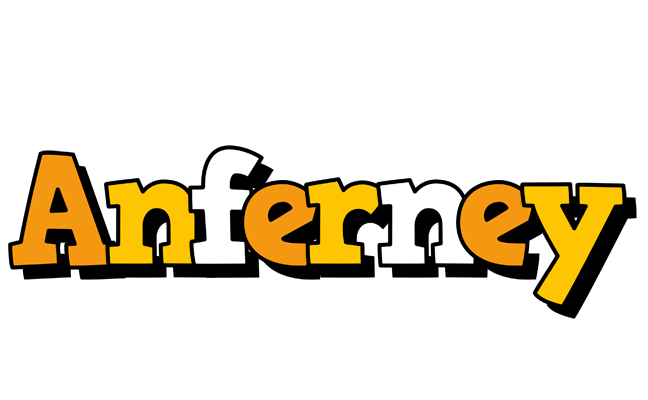 Anferney cartoon logo
