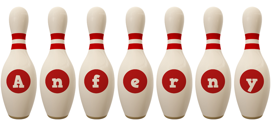 Anferny bowling-pin logo