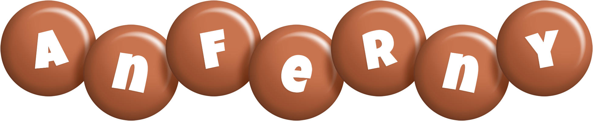 Anferny candy-brown logo