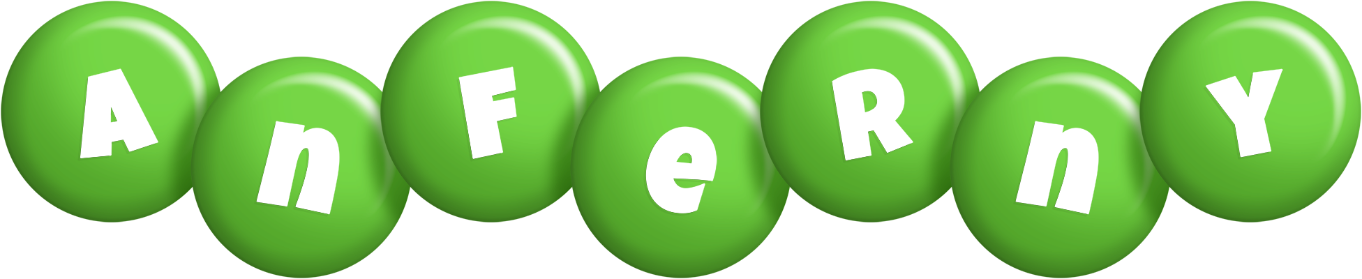 Anferny candy-green logo