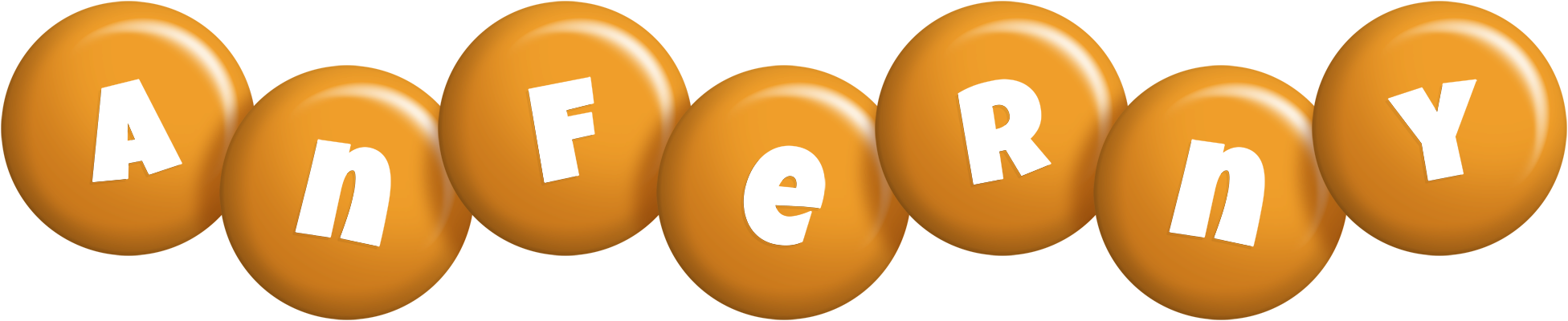 Anferny candy-orange logo