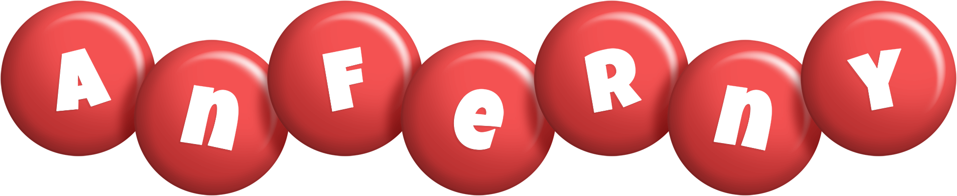 Anferny candy-red logo