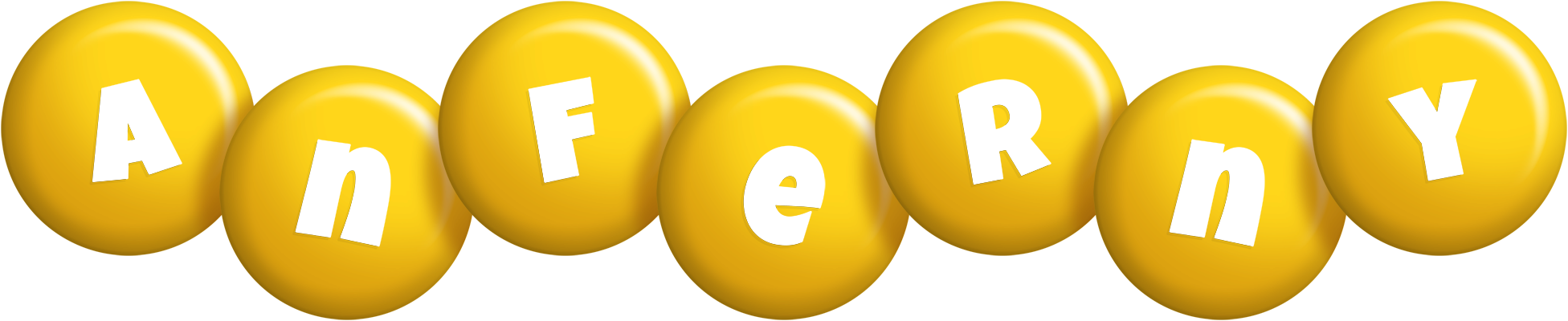 Anferny candy-yellow logo