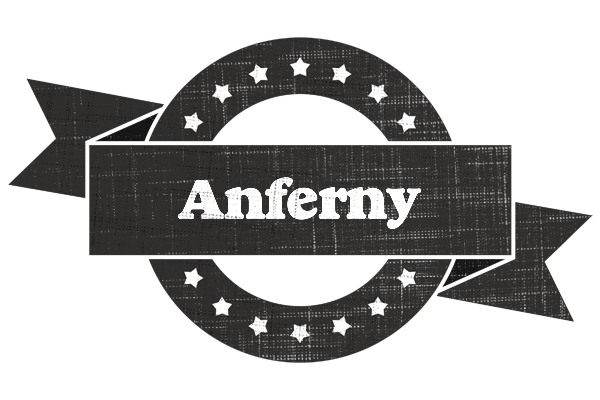 Anferny grunge logo