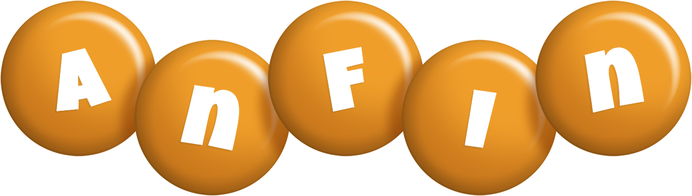 Anfin candy-orange logo