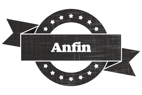 Anfin grunge logo
