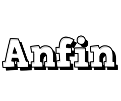 Anfin snowing logo