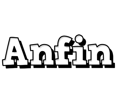 Anfin snowing logo