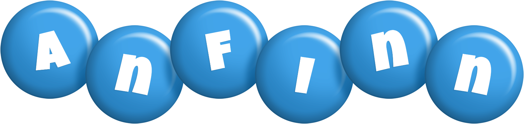 Anfinn candy-blue logo