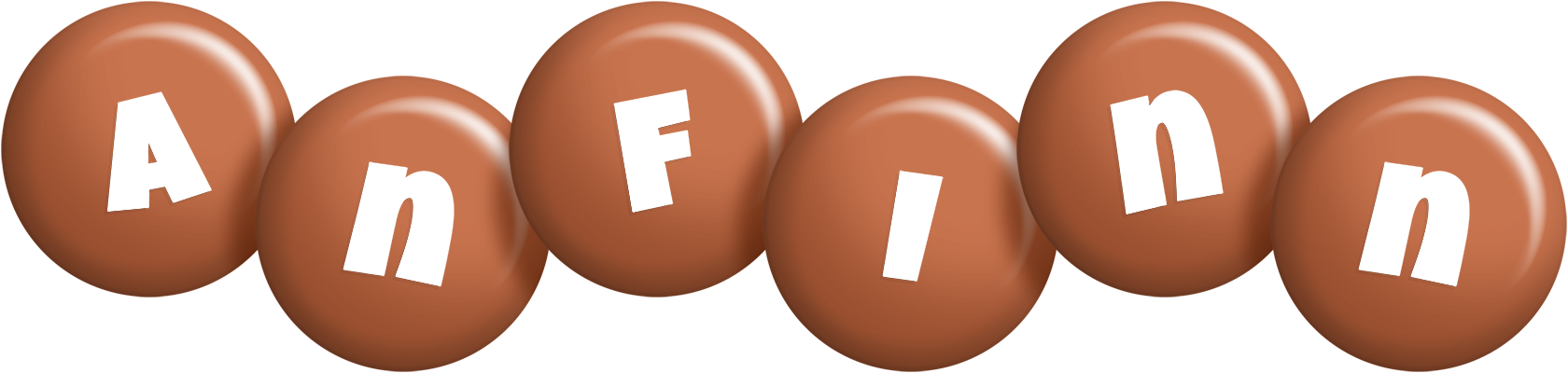 Anfinn candy-brown logo
