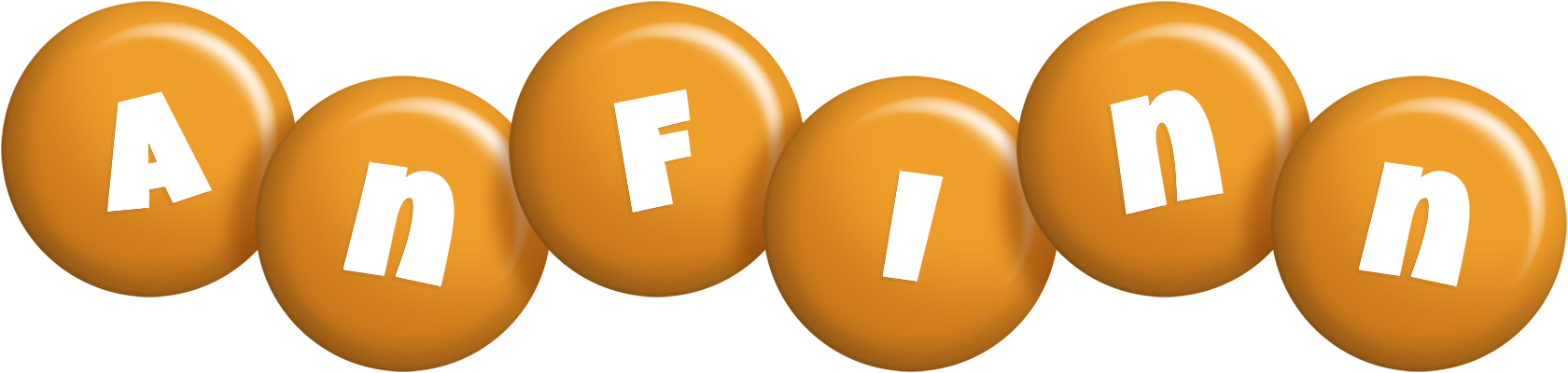 Anfinn candy-orange logo