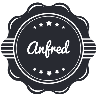 Anfred badge logo