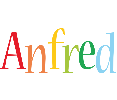 Anfred birthday logo