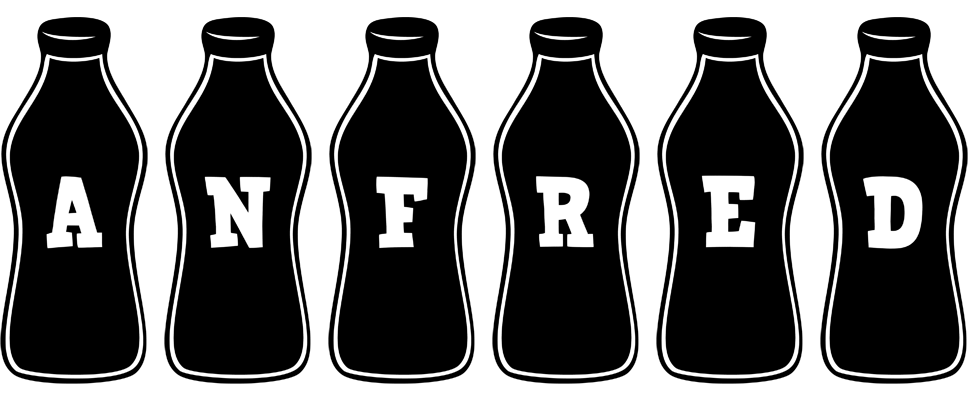 Anfred bottle logo