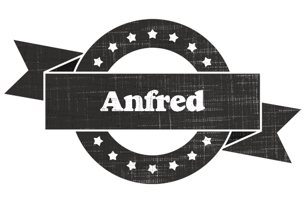 Anfred grunge logo