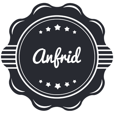 Anfrid badge logo