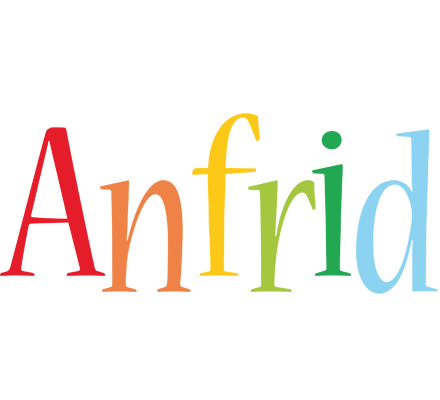 Anfrid birthday logo