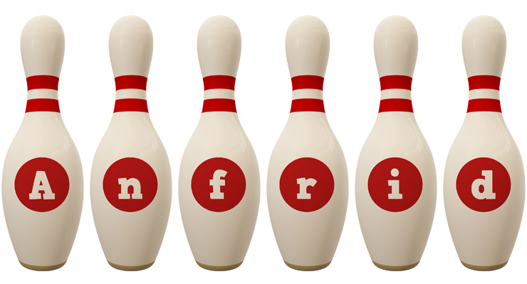 Anfrid bowling-pin logo