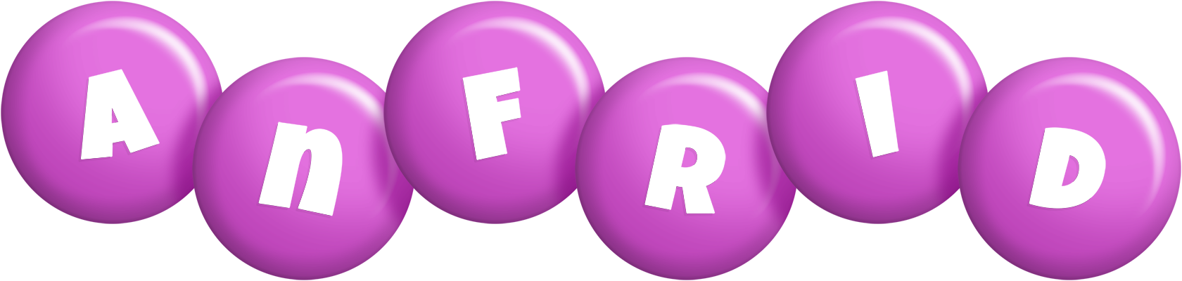 Anfrid candy-purple logo