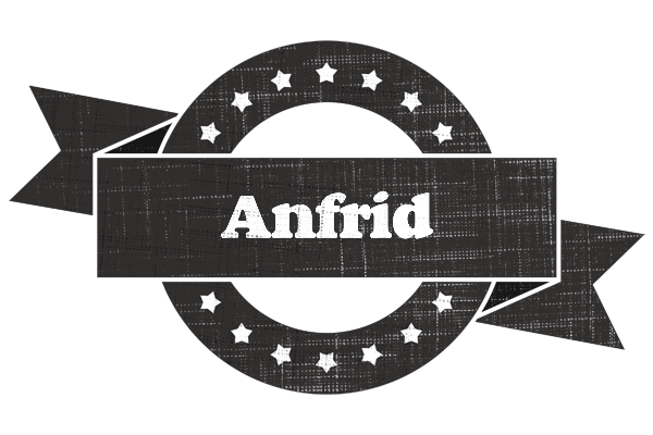 Anfrid grunge logo