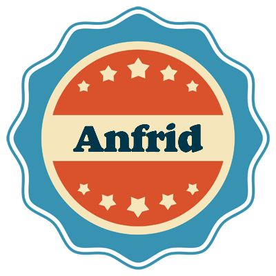 Anfrid labels logo