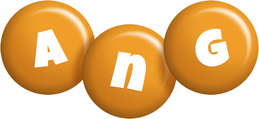 Ang candy-orange logo