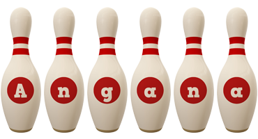 Angana bowling-pin logo