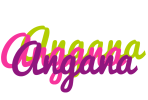 Angana flowers logo