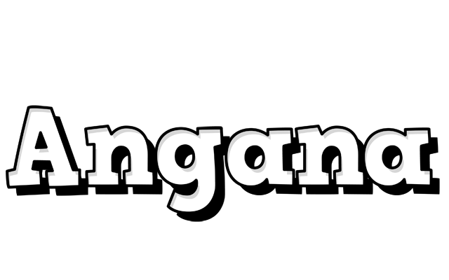 Angana snowing logo