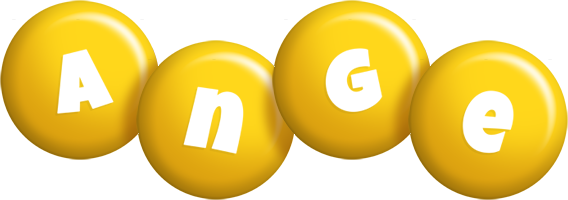 Ange candy-yellow logo