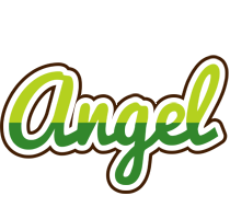 Angel golfing logo