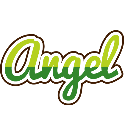 Angel golfing logo