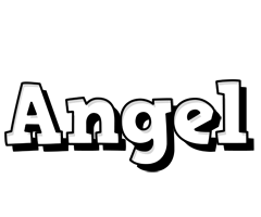 Angel snowing logo