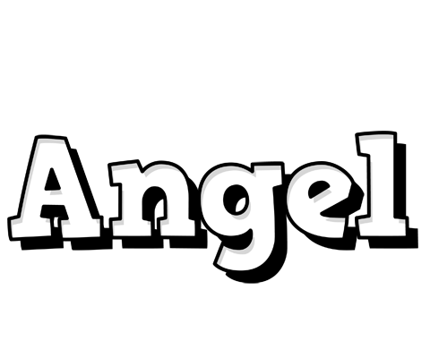 Angel snowing logo