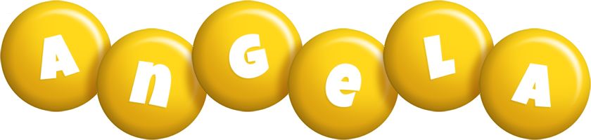 Angela candy-yellow logo