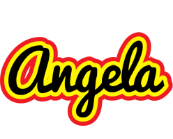 Angela flaming logo