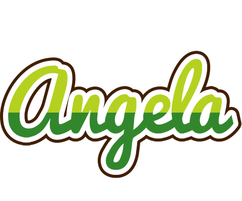 Angela golfing logo