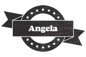 Angela grunge logo