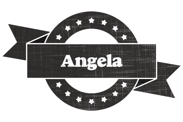 Angela grunge logo