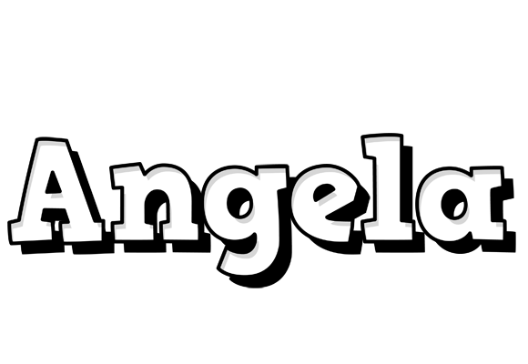 Angela snowing logo