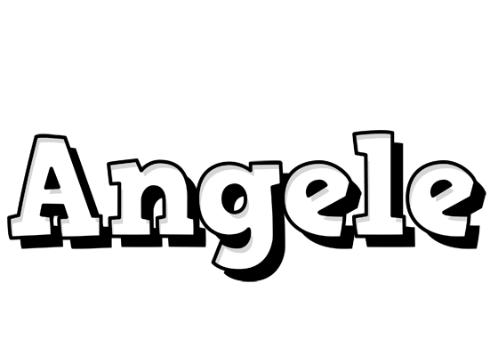 Angele snowing logo