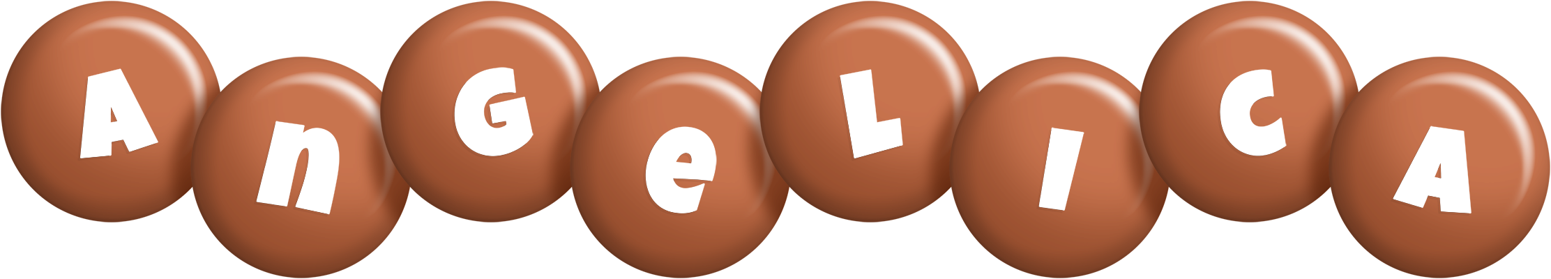 Angelica candy-brown logo