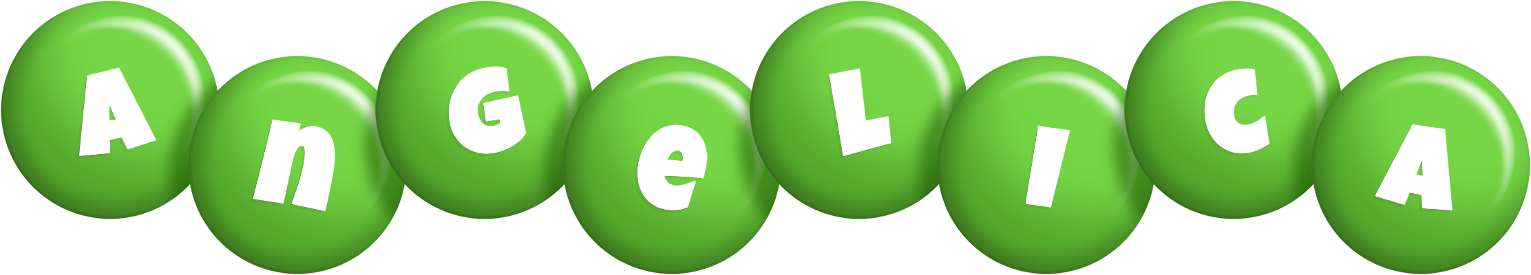 Angelica candy-green logo