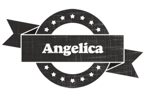 Angelica grunge logo