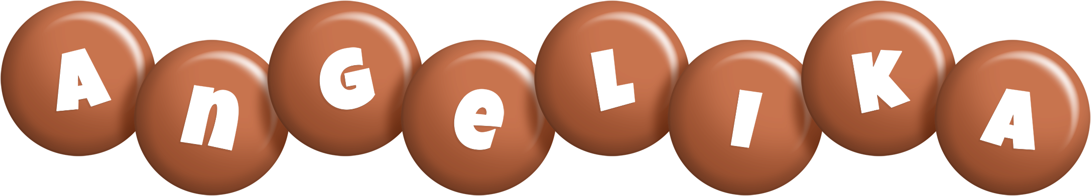 Angelika candy-brown logo