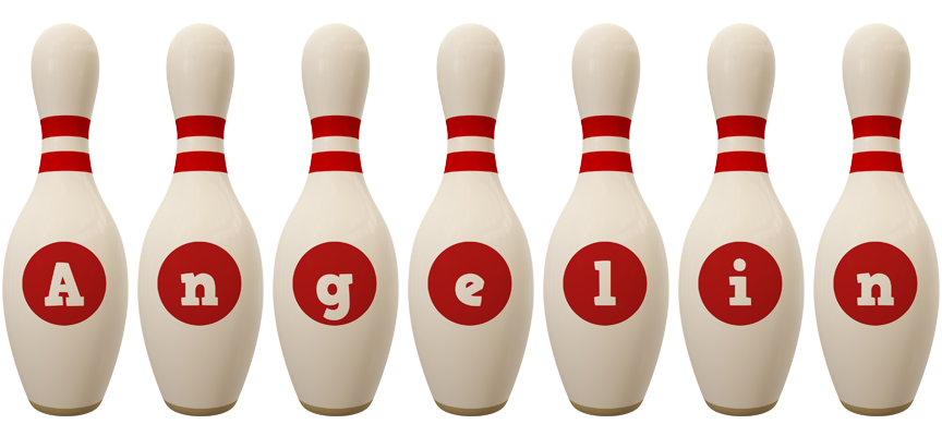 Angelin bowling-pin logo