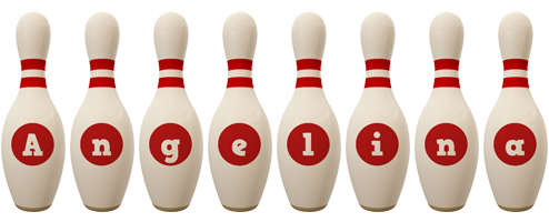 Angelina bowling-pin logo