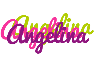 Angelina flowers logo